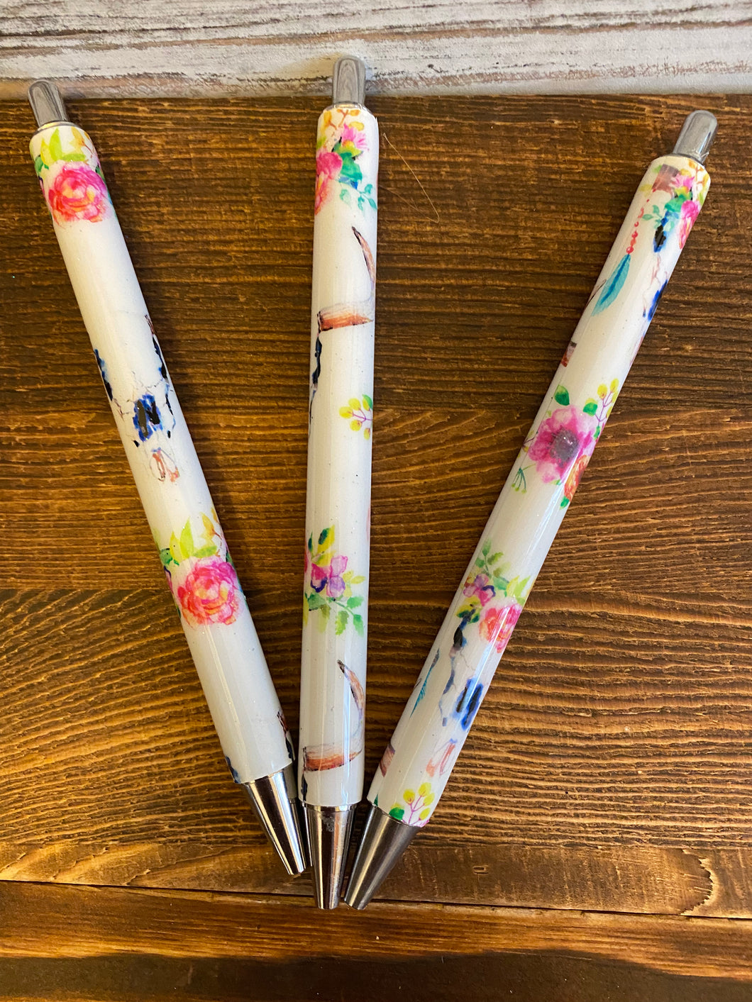 Stainless steel pens wrapped in vinyl