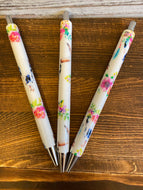 Stainless steel pens wrapped in vinyl
